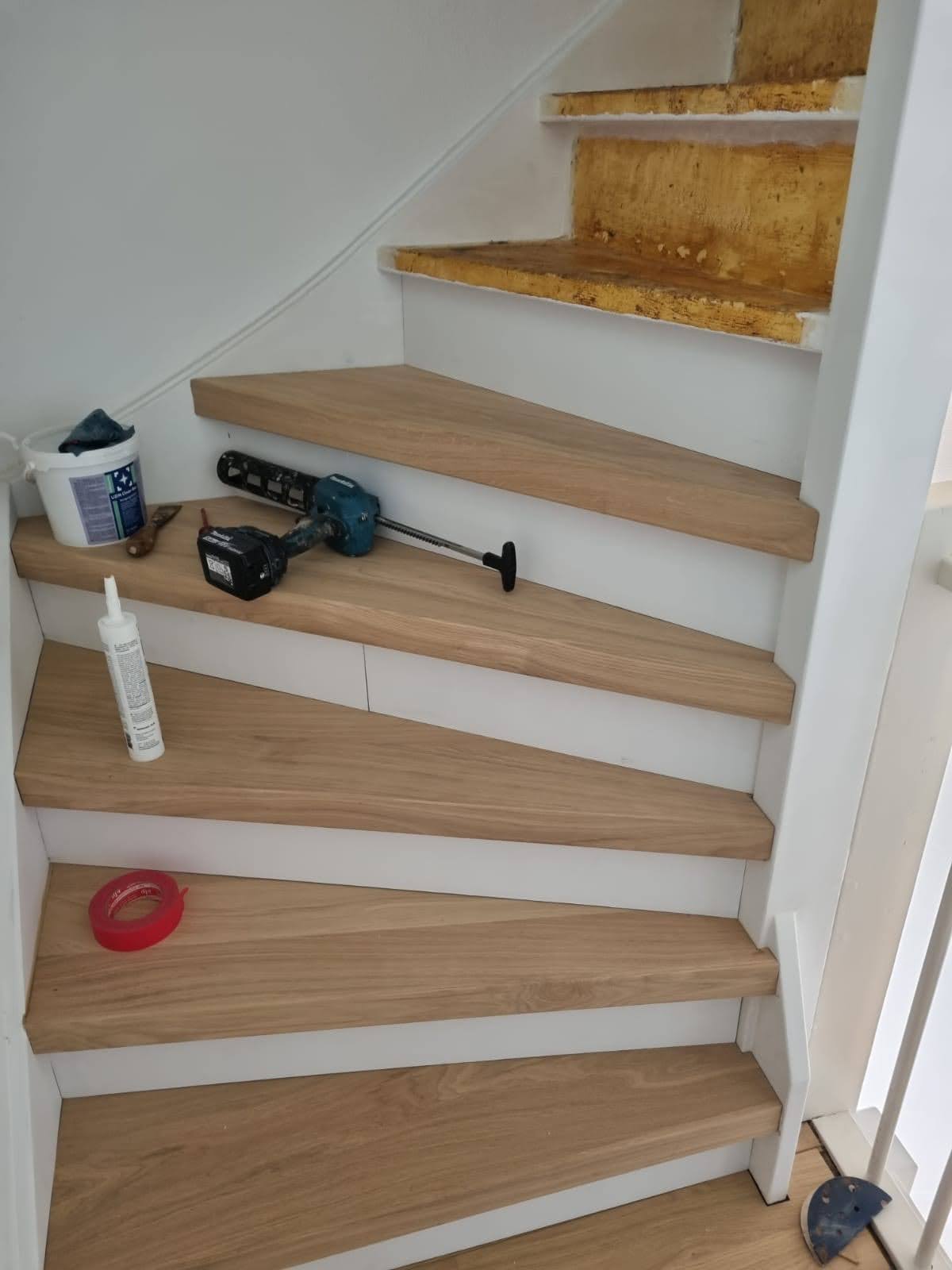 Trap Bekleden met Eiken Treden