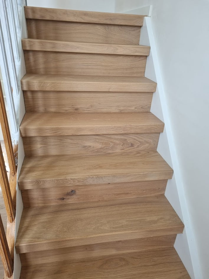 Eiken trap renoveren eiken stootborden